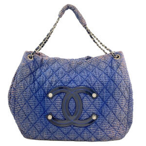 CHANEL Blue Tote Bag